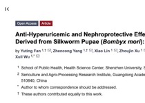 暗网禁区
范宇婷助理教授在Nutrients发表蚕蛹蛋白水解物展现降尿酸及肾脏保护潜力新成果